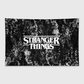 Флаг-баннер с принтом Stranger Things в Екатеринбурге, 100% полиэстер | размер 67 х 109 см, плотность ткани — 95 г/м2; по краям флага есть четыре люверса для крепления | normal people scare me | stranger things | детектив | драма | кино | очень странные дела | сериалы | странгер тхингс | триллер | уилл | фантастика | фильмы | хоукинс