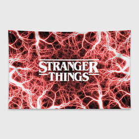 Флаг-баннер с принтом Stranger Things в Екатеринбурге, 100% полиэстер | размер 67 х 109 см, плотность ткани — 95 г/м2; по краям флага есть четыре люверса для крепления | normal people scare me | stranger things | детектив | драма | кино | очень странные дела | сериалы | странгер тхингс | триллер | уилл | фантастика | фильмы | хоукинс