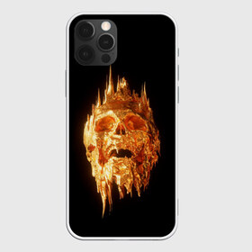 Чехол для iPhone 12 Pro Max с принтом Golden Skull в Екатеринбурге, Силикон |  | cool | cyborg | decoration | fashion | fear | ghost | haloween | head | horror | robot | skeleton | skull | technology | голова | киборг | круто | мода | призрак | робот | скелет | технологии | ужас | украшение | хеллоуин | череп