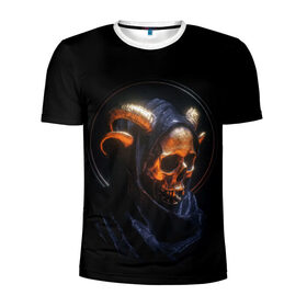 Мужская футболка 3D спортивная с принтом Golden skull | 1.1 в Екатеринбурге, 100% полиэстер с улучшенными характеристиками | приталенный силуэт, круглая горловина, широкие плечи, сужается к линии бедра | cool | cyborg | decoration | fashion | fear | ghost | halloween | head | horror | robot | skeleton | skull | technology | голова | киборг | круто | мода | призрак | робот | скелет | технологии | ужас | украшение | хеллоуин | череп