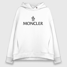 Женское худи Oversize хлопок с принтом MONCLER в Екатеринбурге, френч-терри — 70% хлопок, 30% полиэстер. Мягкий теплый начес внутри —100% хлопок | боковые карманы, эластичные манжеты и нижняя кромка, капюшон на магнитной кнопке | mancler | mankler | moncler | monkler | манклер | мода | монклер | тренд | хайповый | шмот