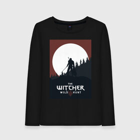 Женский лонгслив хлопок с принтом The Witcher, Wild Hunt, Геральд, Ведьмак. в Екатеринбурге, 100% хлопок |  | the witcher | wild hunt | ведьмак. | геральд