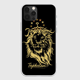 Чехол для iPhone 12 Pro Max с принтом Таджикистан в Екатеринбурге, Силикон |  | crown | golden | king | lion | republic | tajikistan | золотой | король | корона | лев | республика | таджикистан | царь