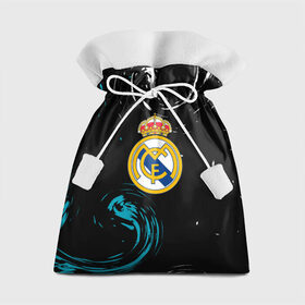 Подарочный 3D мешок с принтом REAL MADRID. в Екатеринбурге, 100% полиэстер | Размер: 29*39 см | fc | football | football club | real madrid | sport | реал мадрид | спорт | спортивные | униформа | фирменные цвета | фк | футбол | футбольный клуб