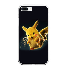 Чехол для iPhone 7Plus/8 Plus матовый с принтом Pikachu Pika Pika в Екатеринбурге, Силикон | Область печати: задняя сторона чехла, без боковых панелей | pika | pikachu | аниме | детская | детям | игры | молния | мышка | мышь | пика | пикачу | покемон | покемоны