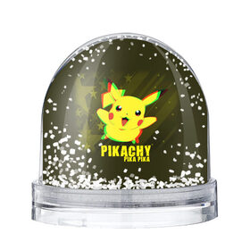 Снежный шар с принтом Pikachu Pika Pika в Екатеринбурге, Пластик | Изображение внутри шара печатается на глянцевой фотобумаге с двух сторон | pika | pikachu | аниме | детская | детям | игры | молния | мышка | мышь | пика | пикачу | покемон | покемоны