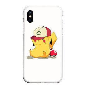 Чехол для iPhone XS Max матовый с принтом Pikachu Pika Pika в Екатеринбурге, Силикон | Область печати: задняя сторона чехла, без боковых панелей | pika | pikachu | аниме | детская | детям | игры | молния | мышка | мышь | пика | пикачу | покемон | покемоны