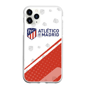 Чехол для iPhone 11 Pro Max матовый с принтом ATLETICO MADRID Атлетико в Екатеринбурге, Силикон |  | Тематика изображения на принте: atletico | club | footbal | logo | madrid | атлетико | знак | клуб | логотип | логотипы | мадрид | символ | символы | форма | футбол | футбольная | футбольный