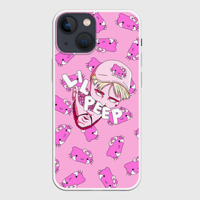 Чехол для iPhone 13 mini с принтом LIL PEEP в Екатеринбурге,  |  | cat | had | hello kitty | lil peep | lil peep art | logo lil peep | love | rap | альбомы | голова | кот | котики | лил пип | лове | лого | логтип | любовь | музыка | музыкант | паук | певец | рэп | рэпер | скорпион