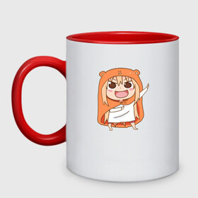 Кружка двухцветная с принтом Himouto! Umaru-chan в Екатеринбурге, керамика | объем — 330 мл, диаметр — 80 мм. Цветная ручка и кайма сверху, в некоторых цветах — вся внутренняя часть | Тематика изображения на принте: anime himouto | anime umaru | himoto | himouto | himouto umaru | himouto umaru chan | umaru | umaru chan | аниме | аниме умару | аниме химото | двуличная сестренка умару | умару | химото | химото умару тян