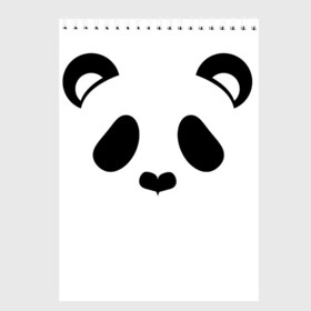 Скетчбук с принтом Panda в Екатеринбурге, 100% бумага
 | 48 листов, плотность листов — 100 г/м2, плотность картонной обложки — 250 г/м2. Листы скреплены сверху удобной пружинной спиралью | panda | животные | медведь | мишка | панда