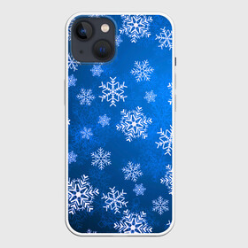 Чехол для iPhone 13 с принтом Снежинки. в Екатеринбурге,  |  | abstract | brand | geometry | sport | texture | абстракция | бренд | геометрия | зима | зимние | классика | летние | минимализм | модные | нг | новогодние | популярные иллюстрации | прикольные картинки | снег | снежинки