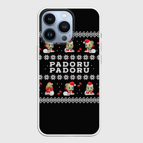 Чехол для iPhone 13 Pro с принтом merry christmas padoru в Екатеринбурге,  |  | anime | christmas | fate | marry christmas | new year | padoru | padoru padoru | saber | saber dance | аниме | зима | новогодний свитер | новый год | падору | падору падору | санта | свитер | свитер с оленями | сейбер | сейбер санта