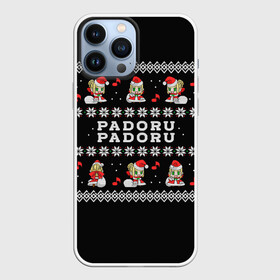 Чехол для iPhone 13 Pro Max с принтом merry christmas padoru в Екатеринбурге,  |  | Тематика изображения на принте: anime | christmas | fate | marry christmas | new year | padoru | padoru padoru | saber | saber dance | аниме | зима | новогодний свитер | новый год | падору | падору падору | санта | свитер | свитер с оленями | сейбер | сейбер санта