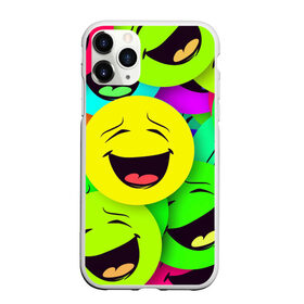 Чехол для iPhone 11 Pro Max матовый с принтом смайлы, улыбки, разноцветный, в Екатеринбурге, Силикон |  | Тематика изображения на принте: разноцветный | смайлы | улыбки | эмоции