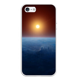 Чехол для iPhone 5/5S матовый с принтом Звезда по имени солнце в Екатеринбурге, Силикон | Область печати: задняя сторона чехла, без боковых панелей | астрономия | вселенная | звезда | космос | солнце