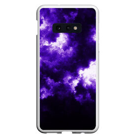 Чехол для Samsung S10E с принтом Purple Clouds в Екатеринбурге, Силикон | Область печати: задняя сторона чехла, без боковых панелей | Тематика изображения на принте: abstraction | clouds | glow | light | purple | purple clouds | texture | абстракция | облака | свет | свечение | текстура | фиолетовые тучи | фиолетовый