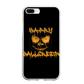 Чехол для iPhone 7Plus/8 Plus матовый с принтом Halloween в Екатеринбурге, Силикон | Область печати: задняя сторона чехла, без боковых панелей | Тематика изображения на принте: cat | ghost | halloween | monster | skull | zombie | зомби | кладбище | кот | кошка | летучая | монстр | монстры | мышь | приведение | приведения | призрак | призраки | тыква | хэллоуин | череп