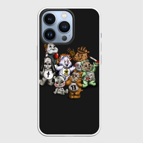 Чехол для iPhone 13 Pro с принтом Страшные Мишки в Екатеринбурге,  |  | cat | ghost | halloween | monster | zombie | зомби | кино | кладбище | кот | кошка | летучая | медведь | мишка | монстр | монстры | мышь | плюшевый | приведение | приведения | призрак | призраки | тыква | фильм 