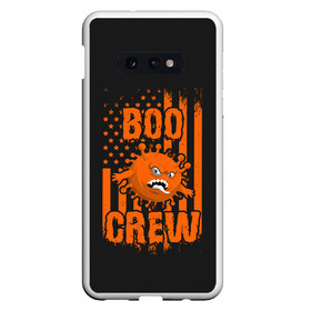 Чехол для Samsung S10E с принтом Boo Crew (covid19) в Екатеринбурге, Силикон | Область печати: задняя сторона чехла, без боковых панелей | 19 | america | boo | cat | covid | covid 19 | covid19 | ghost | halloween | monster | ncov | zombie | америка | бу | вирус | кладбище | коронавирус | монстр | монстры | приведение | приведения | призрак | призраки | тыква | хэллоу