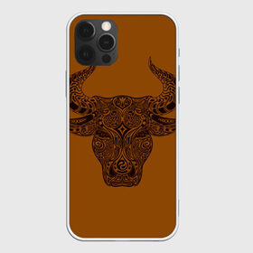 Чехол для iPhone 12 Pro Max с принтом Святая корова в Екатеринбурге, Силикон |  | голова быка | голова коровы | инь янь. | корова | татуировки | узоры