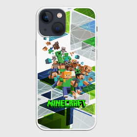 Чехол для iPhone 13 mini с принтом MINECRAFT   МАЙНКРАФТ (S) в Екатеринбурге,  |  | craft | creeper | dungeon | dungeons | earth | game | logo | mine | minecraft | minecraft dungeons | mobile | online | дунгеонс | земля | зомби | игра | крипер | лого | майкрафт | майнкрафт | онлайн | подземелье