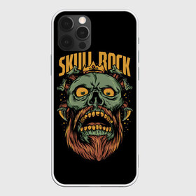 Чехол для iPhone 12 Pro Max с принтом Skull Rock в Екатеринбурге, Силикон |  | art | beard | eyes | music | rock | skull | teeth | арт | борода | глаза | зубы | музыка | рок | череп