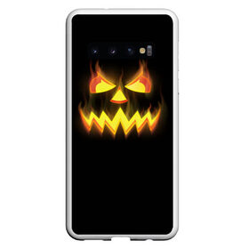 Чехол для Samsung Galaxy S10 с принтом Halloween в Екатеринбурге, Силикон | Область печати: задняя сторона чехла, без боковых панелей | halloween | jack | lantern | pumpkin | светильник джека | хэллоуин