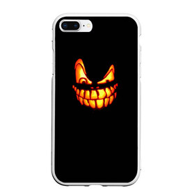 Чехол для iPhone 7Plus/8 Plus матовый с принтом Halloween в Екатеринбурге, Силикон | Область печати: задняя сторона чехла, без боковых панелей | halloween | jack | lantern | pumpkin | светильник джека | хэллоуин