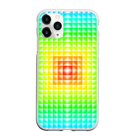 Чехол для iPhone 11 Pro матовый с принтом Абстракция в Екатеринбурге, Силикон |  | абстрактные | абстрактный | абстракция | квадрат | квадраты | плитка | плитки | плиточки | светящиеся | яркие | яркий