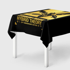 Скатерть 3D с принтом Hybrid Theory 20th Anniversary в Екатеринбурге, 100% полиэстер (ткань не мнется и не растягивается) | Размер: 150*150 см | chester bennington | hybrid theory | linkin park | rock | беннингтон | линкин парк | рок | честер