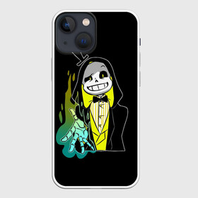 Чехол для iPhone 13 mini с принтом UNDERTALE в Екатеринбурге,  |  | sans | undertale | андертале | андертейл | игра | подземная история | подземная сказка | санс | ундертале