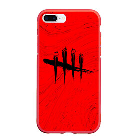 Чехол для iPhone 7Plus/8 Plus матовый с принтом DEAD BY DAYLIGHT в Екатеринбурге, Силикон | Область печати: задняя сторона чехла, без боковых панелей | daylight | dead | dead by daylight | game | games | horror | logo | skull | skulls | zombie | бай | выживание | деад | дед | дейлайт | дэае | дэд | дэйлайт | зомби | игра | игры | лого | логотип | символ | хоррор | череп | черепа