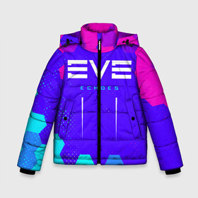 Зимняя куртка для мальчиков 3D с принтом EVE ECHOES ИВ ЭХО в Екатеринбурге, ткань верха — 100% полиэстер; подклад — 100% полиэстер, утеплитель — 100% полиэстер | длина ниже бедра, удлиненная спинка, воротник стойка и отстегивающийся капюшон. Есть боковые карманы с листочкой на кнопках, утяжки по низу изделия и внутренний карман на молнии. 

Предусмотрены светоотражающий принт на спинке, радужный светоотражающий элемент на пуллере молнии и на резинке для утяжки | Тематика изображения на принте: echo | echoes | eve | game | games | logo | online | space | ев онлайн | ев эхо | еве | ив онлайн | ив эхо | игра | игры | космос | лого | логотип | логотипы | онлайн | символ | символы | эхо | эхос