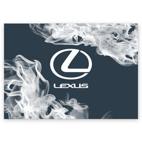 Поздравительная открытка с принтом LEXUS / ЛЕКСУС в Екатеринбурге, 100% бумага | плотность бумаги 280 г/м2, матовая, на обратной стороне линовка и место для марки
 | auto | lexus | logo | moto | symbol | авто | автомобиль | гонки | лексус | лого | логотип | логотипы | марка | машина | мото | символ | символы