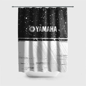 Штора 3D для ванной с принтом YAMAHA MOTOR / Ямаха в Екатеринбурге, 100% полиэстер | плотность материала — 100 г/м2. Стандартный размер — 146 см х 180 см. По верхнему краю — пластиковые люверсы для креплений. В комплекте 10 пластиковых колец | auto | logo | moto | motor | symbol | yamaha | авто | автомобиль | гонки | знак | лого | логотип | логотипы | марка | машина | мото | мотоцикл | мотоциклы | символ | символы | ямаха