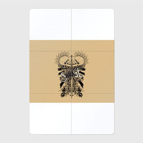 Магнитный плакат 2Х3 с принтом Дикарь в Екатеринбурге, Полимерный материал с магнитным слоем | 6 деталей размером 9*9 см | дикарь | меч. | панки | черепа с ирокезами | черепа с мечом
