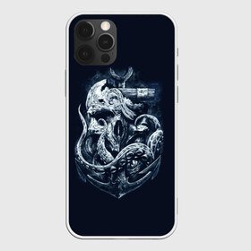 Чехол для iPhone 12 Pro Max с принтом Кракен в Екатеринбурге, Силикон |  | Тематика изображения на принте: брутальная | веселый роджер | вода | корсар | кость | кракен | мертвец | море | мрачная | океан | осьминог | пират | темная | ужас | утопленник | череп | щупальца | якорь