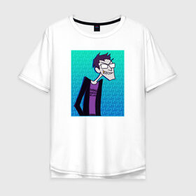 Мужская футболка хлопок Oversize с принтом БАН в Екатеринбурге, 100% хлопок | свободный крой, круглый ворот, “спинка” длиннее передней части | mc lao | mclao | бан | блогер | богатыри | лайрафортнайт | мельница | мслао