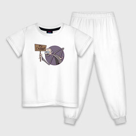 Детская пижама хлопок с принтом Фу в Екатеринбурге, 100% хлопок |  брюки и футболка прямого кроя, без карманов, на брюках мягкая резинка на поясе и по низу штанин
 | mc lao | mclao | бан | блогер | богатыри | лайрафортнайт | мельница | мслао