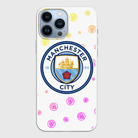 Чехол для iPhone 13 Pro Max с принтом MANCHESTER CITY Манчестер Сити в Екатеринбурге,  |  | Тематика изображения на принте: city | club | footbal | logo | manchester | знак | клуб | логотип | логотипы | манчестер | символ | символы | сити | форма | футбол | футбольная | футбольный