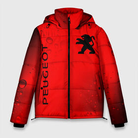 Мужская зимняя куртка 3D с принтом PEUGEOT Пежо в Екатеринбурге, верх — 100% полиэстер; подкладка — 100% полиэстер; утеплитель — 100% полиэстер | длина ниже бедра, свободный силуэт Оверсайз. Есть воротник-стойка, отстегивающийся капюшон и ветрозащитная планка. 

Боковые карманы с листочкой на кнопках и внутренний карман на молнии. | auto | logo | moto | peugeot | symbol | авто | автомобиль | гонки | знак | лого | логотип | логотипы | марка | машина | мото | пежо | символ | символы