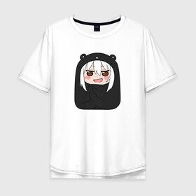 Мужская футболка хлопок Oversize с принтом Himouto! Umaru-chan black  в Екатеринбурге, 100% хлопок | свободный крой, круглый ворот, “спинка” длиннее передней части | anime himouto | anime umaru | himoto | himouto | himouto black | himouto umaru | himouto umaru chan | umaru | umaru chan | аниме | аниме умару | аниме химото | двуличная сестренка умару | умару | химото | химото умару тян