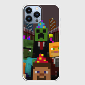 Чехол для iPhone 13 Pro Max с принтом MINECRAFT в Екатеринбурге,  |  | Тематика изображения на принте: color | game | heroes | minecraft | герой | игра | цвет