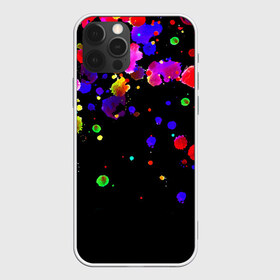 Чехол для iPhone 12 Pro Max с принтом ПЯТНА КРАСКИ в Екатеринбурге, Силикон |  | Тематика изображения на принте: акварель | брызги | брызги красок | кляксы | краска | мазки | масляная краска | неон | неоновая | подтеки | пятна | разводы | разноцветный