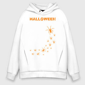 Мужское худи Oversize хлопок с принтом Halloween в Екатеринбурге, френч-терри — 70% хлопок, 30% полиэстер. Мягкий теплый начес внутри —100% хлопок | боковые карманы, эластичные манжеты и нижняя кромка, капюшон на магнитной кнопке | 31 октября | halloween | halowen | ведьма | день всех святых | джек | костюм | кровь | лого | монстр | надпись | праздник | приведение | призрак | светильник | символ | страшная | тыква | ужасы | хеллоуин | хеллуин