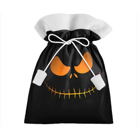Подарочный 3D мешок с принтом Зловещая улыбка в Екатеринбурге, 100% полиэстер | Размер: 29*39 см | halloween | злая улыбка | праздник | страшный праздник | хэллоуин