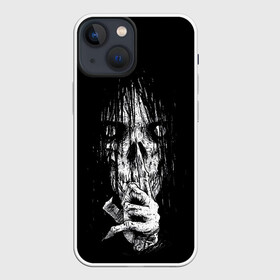 Чехол для iPhone 13 mini с принтом Halloween в Екатеринбурге,  |  | 31 октября | halloween | halowen | ведьма | день всех святых | джек | костюм | кровь | лого | монстр | надпись | праздник | приведение | призрак | светильник | символ | страшная | тыква | ужасы | хеллоуин | хеллуин