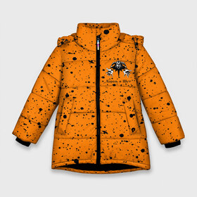 Зимняя куртка для девочек 3D с принтом КОРОЛЬ И ШУТ в Екатеринбурге, ткань верха — 100% полиэстер; подклад — 100% полиэстер, утеплитель — 100% полиэстер. | длина ниже бедра, удлиненная спинка, воротник стойка и отстегивающийся капюшон. Есть боковые карманы с листочкой на кнопках, утяжки по низу изделия и внутренний карман на молнии. 

Предусмотрены светоотражающий принт на спинке, радужный светоотражающий элемент на пуллере молнии и на резинке для утяжки. | 