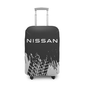 Чехол для чемодана 3D с принтом NISSAN / Ниссан в Екатеринбурге, 86% полиэфир, 14% спандекс | двустороннее нанесение принта, прорези для ручек и колес | auto | logo | moto | nissan | symbol | авто | автомобиль | гонки | знак | лого | логотип | логотипы | марка | машина | мото | ниссан | символ | символы